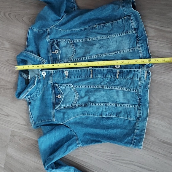 Lane Bryant mid half Jean jacket 18 blue - Picture 10 of 10